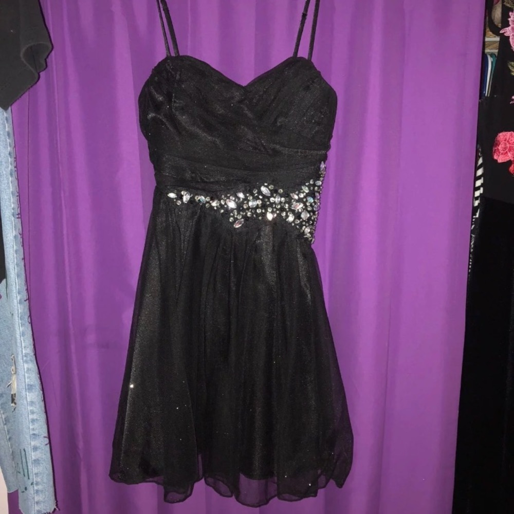 Short black dress